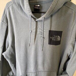 North Face slate blue/grey hoodie